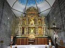 Church altar and reredos