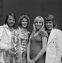 ABBA, winners of the 1974 and 2005's 50th anniversary contests for Sweden.