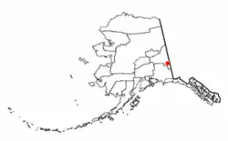 Location of Northway Village, Alaska