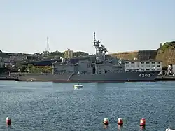 JS Tenryū at Kure on 15 April 2016.