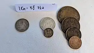 Austro-Hungarian Corona to THB (K.1=฿0/5/7½)