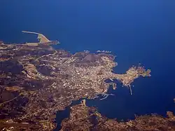 Aerial view of A Coruña