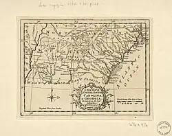 A new map of North & South Carolina, & Georgia (1765)