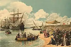 "Departure of Vasco da Gama to India"