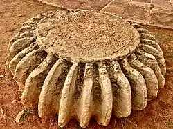 Detached amalaka stone of the Durga Temple, Aihole, 7th century