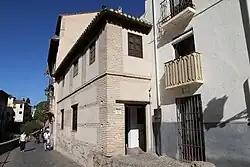 The street entrance of the bathhouse today