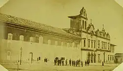 Convent (now converted into a college) and Churches of St. Francis and the Third Order in 1862.