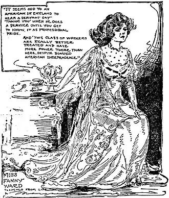 Ward sketch by journalist Marguerite Martyn, 1909