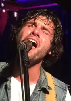 Adam Baldwin performing with the Carletones featuring Matt Mays, at the Carleton, 2015