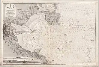 Admiralty chart of the bay, published in 1875