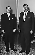 Adnan Al-Hakim with Gamal Abdel Nasser