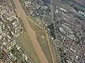 Aerial view of the Aeroclub of Rio Claro.