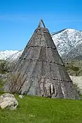 A house made of bark - Aalachic. Алтай