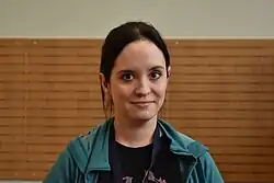 Carter at the YA Midwest festival on July 26, 2025