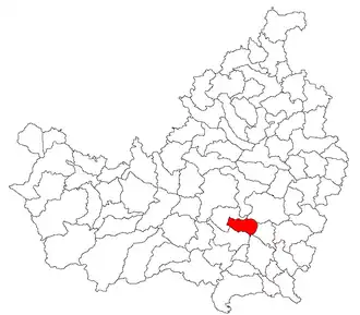 Location in Cluj County