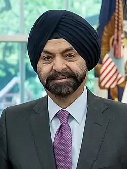World Bank[45] Ajay Banga, President