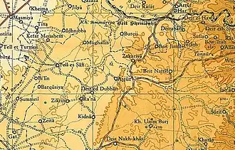 Al-Burayj 1945 1:250,000 (upper centre)