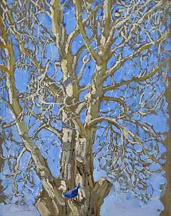 Crack Willow and Blue Bird in New Mexico, 1925