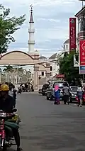 One of the minarets seeing from a street of Phnom Penh