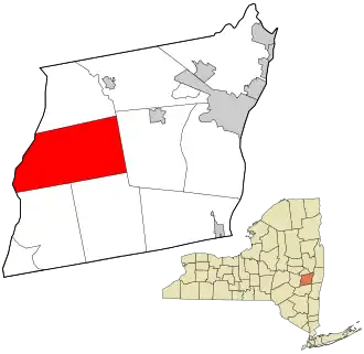 Location in Albany County and the state of New York.