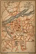 Map of Albi, 1914