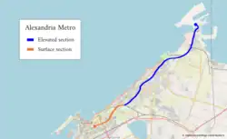 The Route on Alexandria map