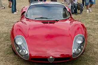 Prototype with twin headlights. (Alfa Romeo museum replica)