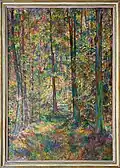 Forest interior,1945, Oil, ca. 97x67 cm