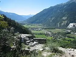 View toward the south-west