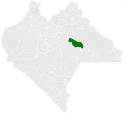 Location of the municipality of Altamirano in Chiapas