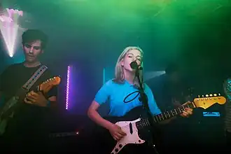 Alvvays performing in London, UK, 2014