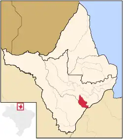 Location of Santana in the State of Amapá