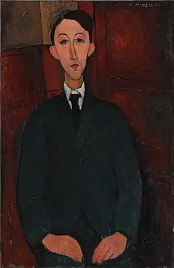 Amedeo Modigliani, Portrait of the painter Manuel Humbert, 1916