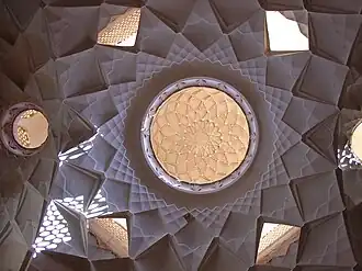 A ceiling inside the Āmeri House.