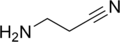 Structural formula of aminopropionitrile