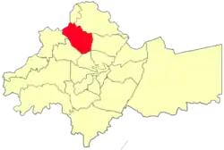 Location of the district in Amman