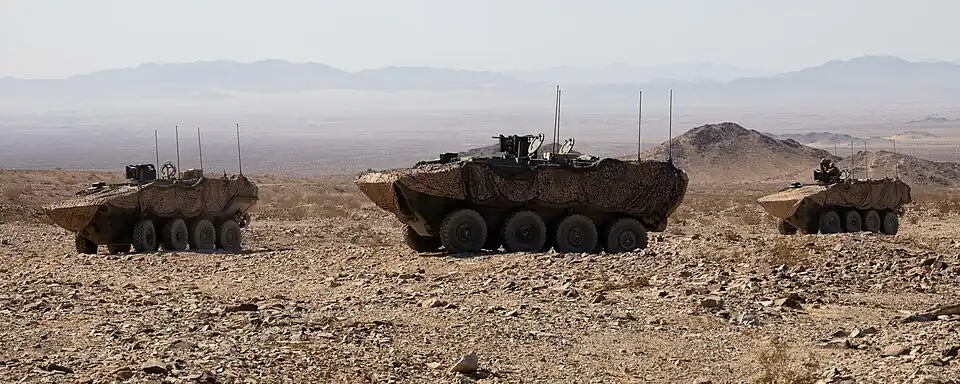 ACV-Ps armed with Mk-19s and an M2A1 Browning