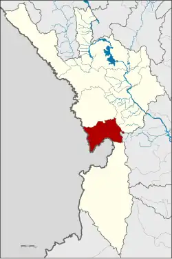 District location in Tak province