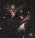 Infrared view (VIRCam) of the south of Cha I, including HD 97048, DI Chamaeleontis (both at the upper left) and Cha IRN (bright nebula at the lower right)