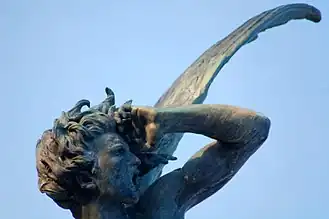 Detail of the statue