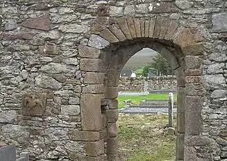 Interior view South doorway