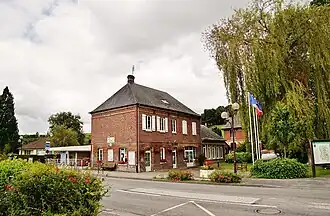 The town hall in Anneville-sur-Scie