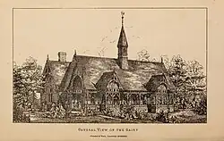 The Architect's sketch published in 1869.