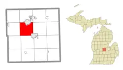 Location within Gratiot County