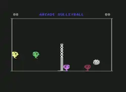 Arcade Volleyball for Commodore 64