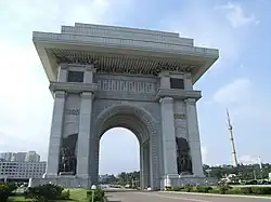 Arch of Triumph in Pyongyang, North Korea.