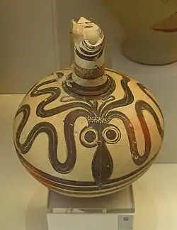 Beaked jug with octopus, Berbati, chamber tomb III, 1350-1300 BCE.