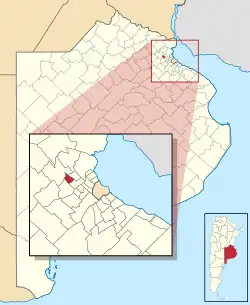 location of José C. Paz Partido in Gran Buenos Aires