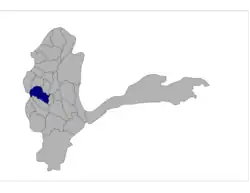 Fayzabad District highlighted within Badakhshan Province, which Argo District split from