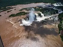 Aerial view of the Devil's Throat.